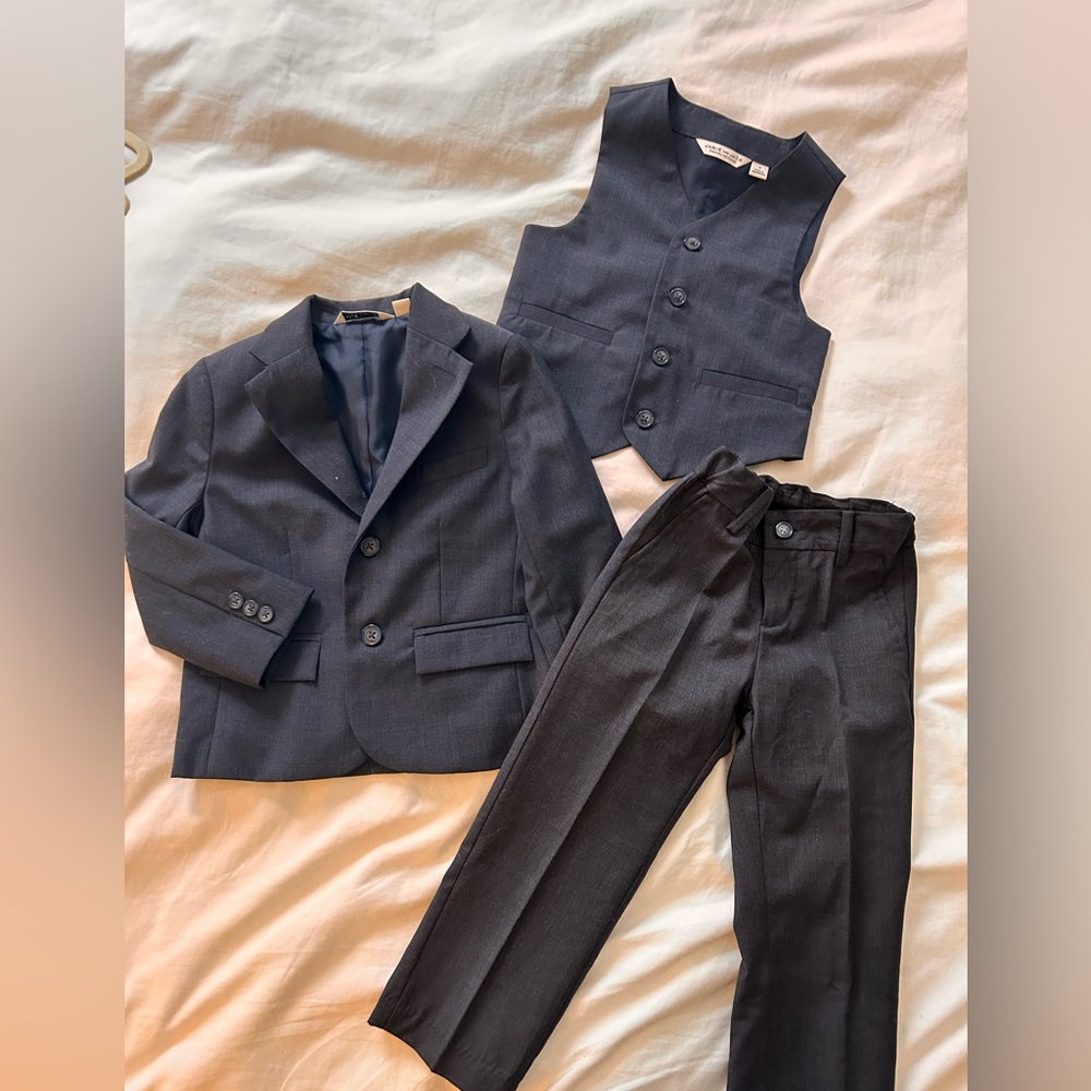 Janie and Jack Navy Suit Set for Boys